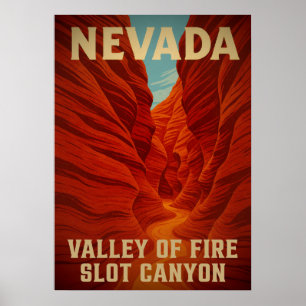 Nevada Valley of Fire Slot Canyon V01 Poster