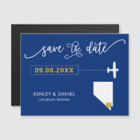 Nevada Wedding Save the Date Card, Map