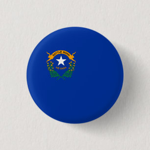Nevadan Flag, Flag of Nevada 3 Cm Round Badge