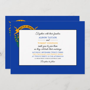 Nevadan Flag, Flag of Nevada Wedding Invitation