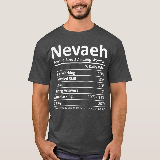 NEVAEH Nutrition Personalized Funny Christmas T-Shirt (Front)