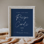 NEVE Navy Recipe Card Sign - Leave Your Recipe<br><div class="desc">The Neve Collection employs a rich navy colour that perfectly blends clean sophistication with modern flair.  It's designed with a modern script font that exudes style and elegance. Each product in the collection is thoughtfully crafted to showcase a look that is both timeless and on-trend.</div>