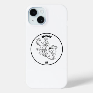 Never 51 Beaver vs Eagle iPhone 15 Case