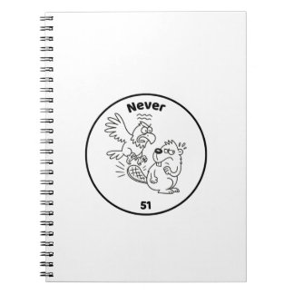 Never 51 Beaver vs Eagle Notebook