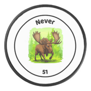 Never 51 Hockey Puck