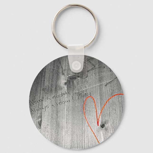 Never a Mistake Key Ring (Front)