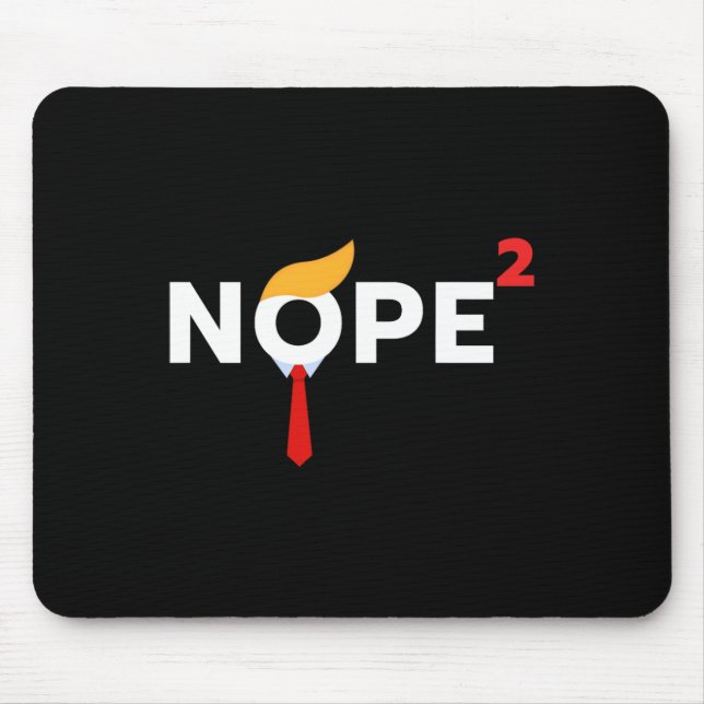 Never Again Funny Trump Wig Political Costume Demo Mouse Pad (Front)