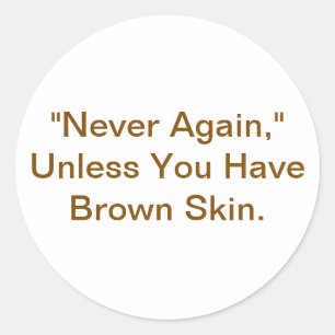 Never Again Genocide Jeff Hankamer Artjunhaus Love Classic Round Sticker