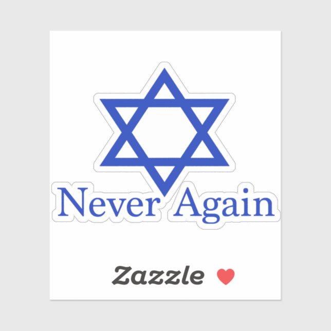 Never Again Jewish Holocaust Remembrance (Sheet)