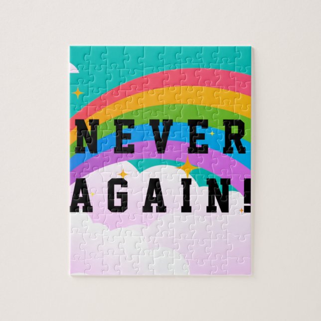 NEVER AGAIN JIGSAW PUZZLE (Vertical)