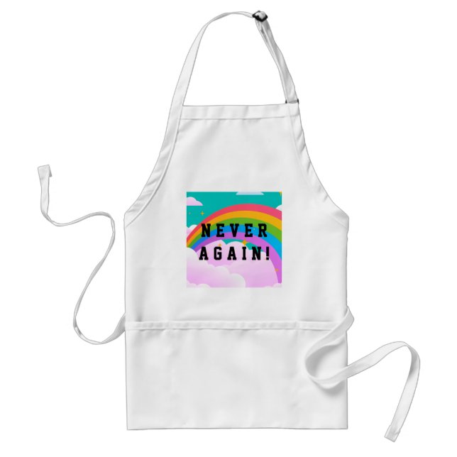 NEVER AGAIN STANDARD APRON (Front)
