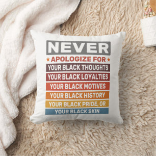 Never Apologise For Your Black History Month Cool Cushion