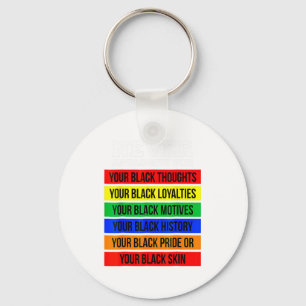 Never Apologize For Your Blackness Black History M Key Ring