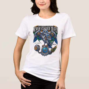 Never Ceased To Fly Mechanical Ascension Cyberneti Tri-Blend Shirt