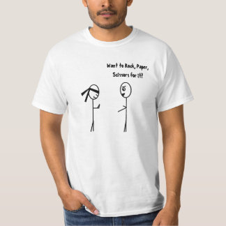 Never Challenge a Ninja to Rock, Paper, Scissors. T-Shirt
