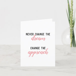 Never Change Customise Pink Thank You Card