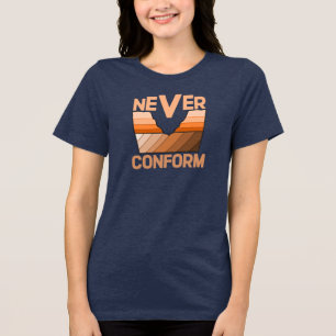 Never Conform- Geologist's Angular Unconformity Tri-Blend Shirt