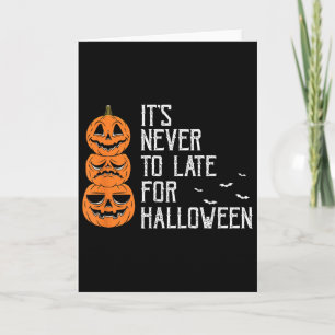 Never Delayed Funny Halloween Procrastinator Theme Card
