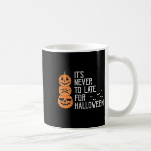 Never Delayed Funny Halloween Procrastinator Theme Coffee Mug