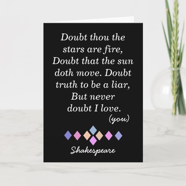 Never doubt my love - greeting card (Front)