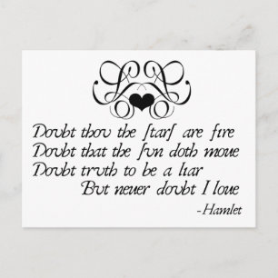 Never Doubt Ophelia Postcard