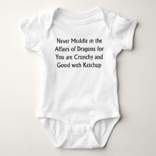 Never Dragons Baby Bodysuit