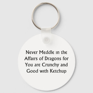 Never Dragons Key Ring