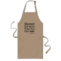 "Never Eat More Than You Can Lift" Long Apron