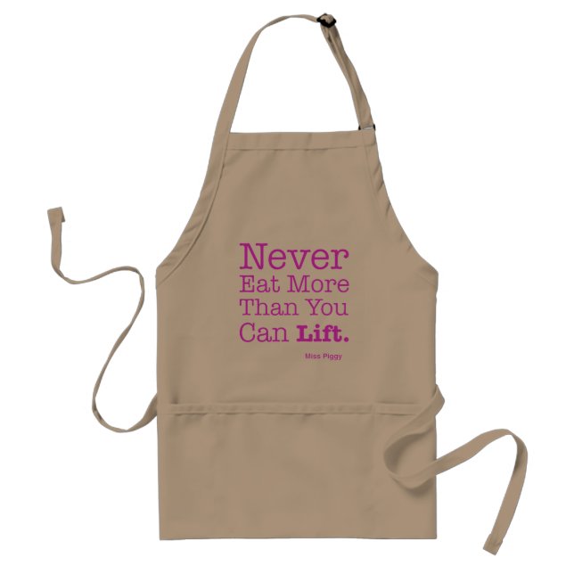 "Never Eat More Than You Can Lift" Standard Apron (Front)