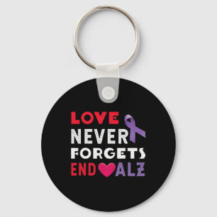Never End Alzheimer End Heimer Heimers Awareness Key Ring