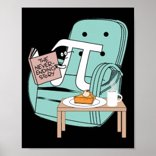 Never Ending Funny Story Pi Day Celebration Math Poster