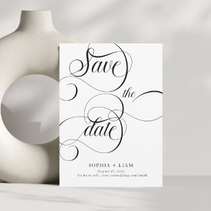 Never Ending Love Modern Calligraphy Save The Date