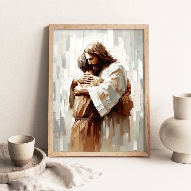 Never-ending Support, Digital Christian Art, Jesus Poster (Creator Uploaded)