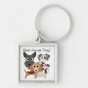 Never Enough Dogs Key Ring