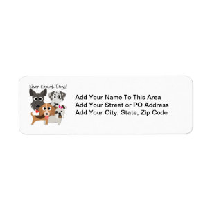 Never Enough Dogs Return Address Label