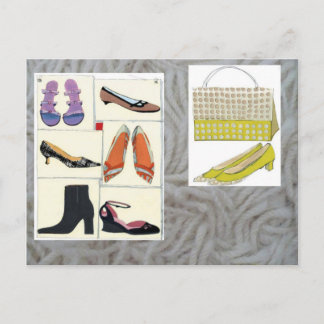 never enough shoes postcard