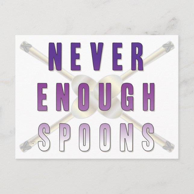 Never Enough Spoons Postcard (Front)