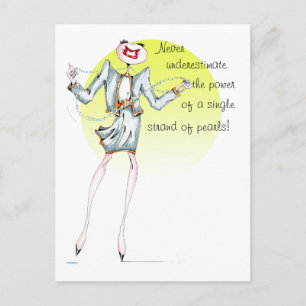 Never estimate the power of pearls postcards