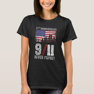 Never Forget 21th Anniversary Us Patriot Memorial  T-Shirt