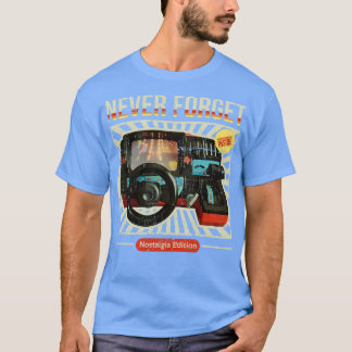 Never Forget 80s  Racing Simulator T-Shirt