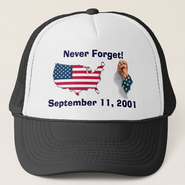 Never Forget 911 Memorial Hat (Front)