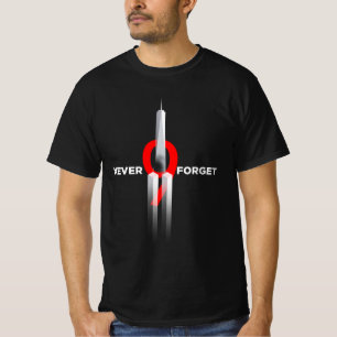 Never Forget 9.11 Memorial Flag Honour Patriot Day T-Shirt