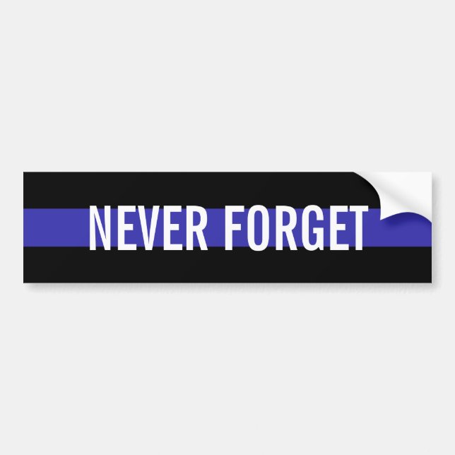 Never Forget Bumper Sticker (Front)