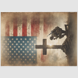 Never Forget by Decoupage Central Tissue Paper