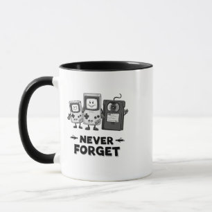 Never Forget Casse tape Vintage 90s aesthetic Mug