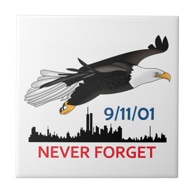Never Forget Ceramic Tile (Front)