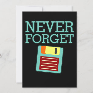 Never Forget Computer IT Tech Software Programmer Thank You Card