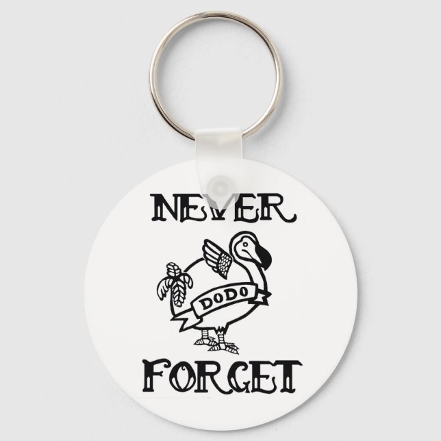 Never Forget Dodo Key Ring (Front)