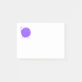 Never Forget Elephant Post-It- ALZ Awareness Post-it Notes