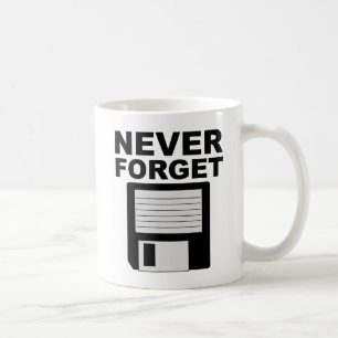 Never Forget Floppy Disc Funny Mug